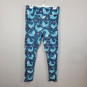 Happy Whales Polyester Spandex Ankle Leggings Tall And‎ Curvy